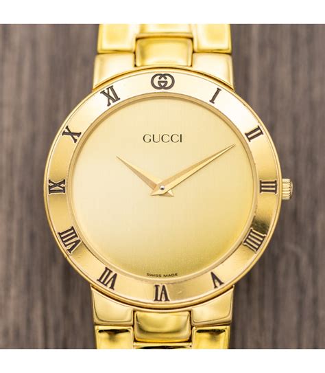 gucci gold watch vintage|gucci vintage watch price.